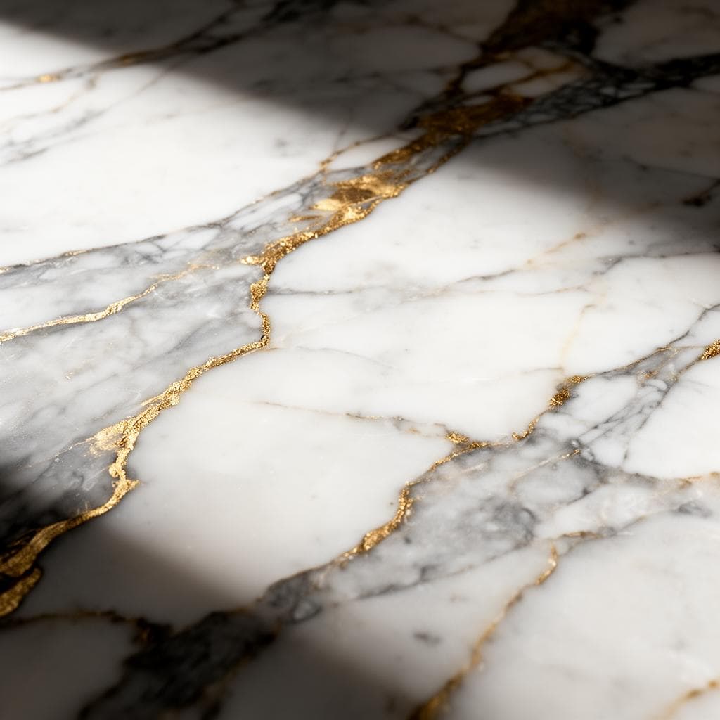 Calacatta marble texture detail